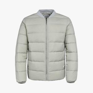 남자 라이트카키 경량 캐주얼 라운드넥 덕다운 점퍼 /남성용 겨울 패딩점퍼 잠바 자켓 PS3MD23W711_IC