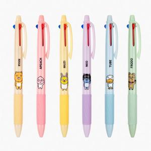 카카오프렌즈 3색 볼펜 프로도 탕비 다색볼펜 학용품 필기구