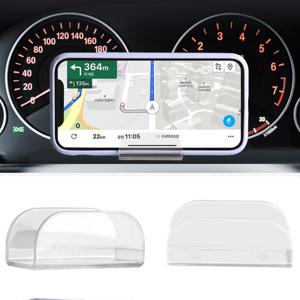 거치 투명 미니 스마트폰거치대 차 계기판 용품 고정 소형 핸드폰홀더 대쉬보드 계기판 거치