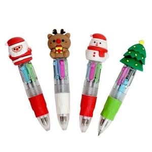 크리스마스 피규어 초등학생 4색 볼펜 멀티펜 12개 4색볼펜 3색볼펜 볼펜판촉물 볼펜제작