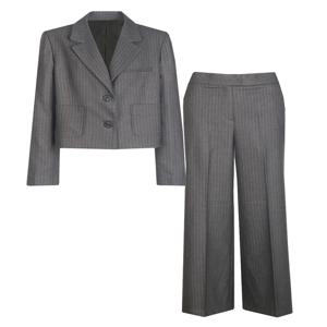 SET 여성 가을겨울 크롭 정장 자켓+팬츠 세트