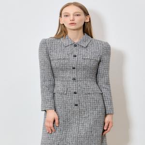 (SHESMISS)] 하이엔드 퀄리티 카라 트위드 원피스 (택가격: 498000원)