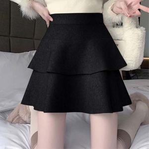 [하프클럽] () 2단 플레어 밴딩 니트 미니 스커트(G4FSK025P)