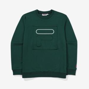 휠라 남여공용 F-박스 컬렉션 F로고 맨투맨 FS2POF3393X_GRN