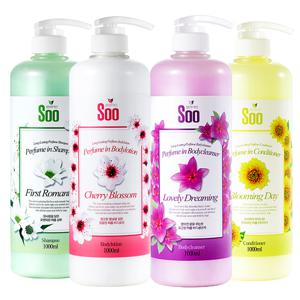 퍼퓸 샴푸 린스 바디워시 체리바디로션 1000ml 1+1