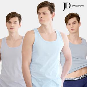 JD 남자 퓨어코튼 컬러 조끼런닝 3매