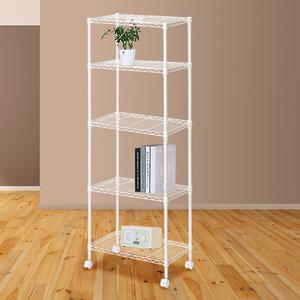 베이직 화이트 메탈렉 선반 600 5단