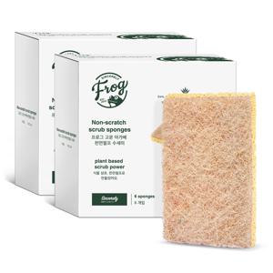 무흠집 아가베 천연펄프 수세미 6개입 x 2개