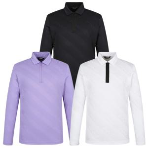 [핑골프] 남성 카라 반집업 티셔츠 111D3TO201