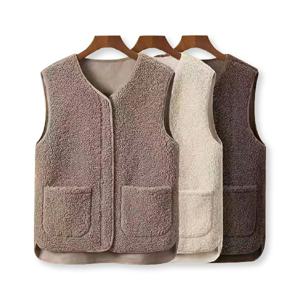 양털 뽀글이 여성 플리스조끼 DK770