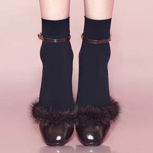 100D 앵클 삭스 겨울 방한 여성 발목 스타킹 양말 VST6881