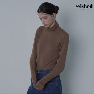 정상가:49,000원 ㅣ 데일리 텐셀 폴라넥 긴팔 티셔츠 (WIBDTS001)