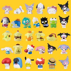 산리오 피규어 키링 랜덤 뽑기 가챠 갓챠 [37종 시나모롤 마이멜로디 한교동 포차코 쿠로미 폼폼푸린 키티 배드바츠마루 굿즈]