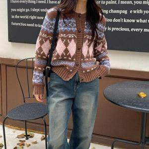 [VY] 여자 겨울 연말 단추 가디건_WJK24205_19337475_588847