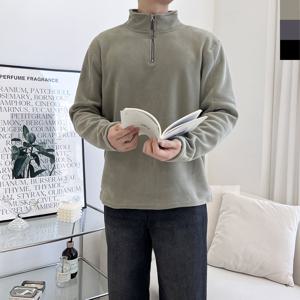 [모로엠] 남성 반집업 플리스 긴팔 맨투맨 DM-TSA-QKRPMF3003