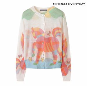 정상가:79,000원 ㅣ [미니멈 에브리데이]컬러 홀스 모헤어 울 니트 가디건 (EB3CK031D)