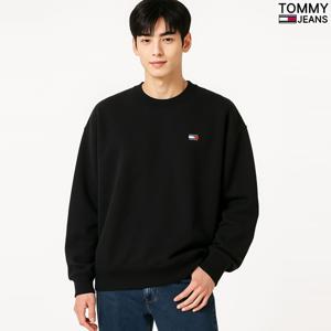 타미진 공용 박시오버핏 스몰뱃지 맨투맨 티셔츠 T32F7TTO25TMT2-B