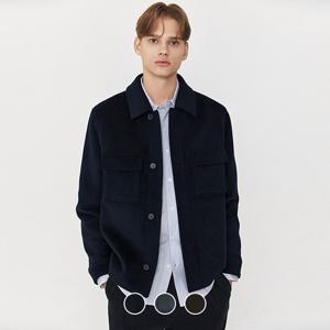 지오다노 남성 캐시미어/울 혼방 아웃포켓 카라 아우터 자켓 075919