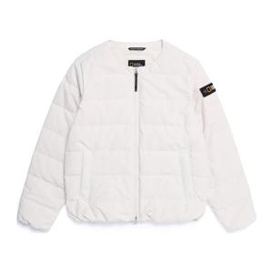 N254WDW029 여성 헤론 U넥 와펜 경량 구스다운 점퍼 CRYSTAL BEIGE