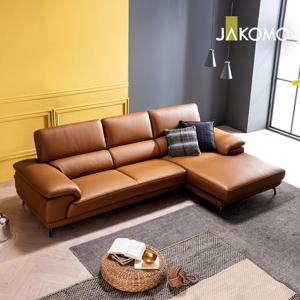 자코모 베니 4인 카우치형 천연면피 소가죽 소파