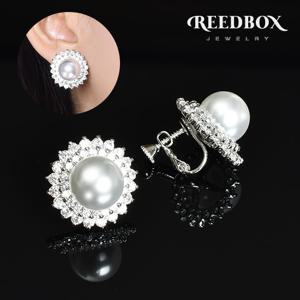 [선물포장] 한복 혼주 선플라워 진주 귀걸이 귀찌제작