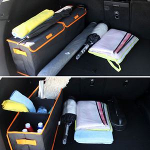 트렁크정리함 대용량수납 칸막이 접이식 찍찍이 차량 세차가방 자동차정리함 트렁크정리