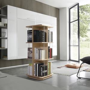 VONI 자작원목 인테리어 회전책장 착불