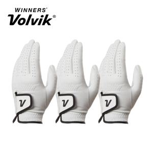 퍼포먼스 양피 남성용 여성용 골프왼손장갑 화이트 3장 세트