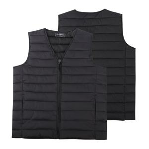 남녀공용 웰론 경량 다운 패딩조끼 브이넥 베스트
