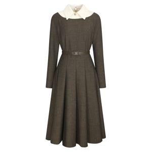 [롯데백화점][제이제이 지고트(프리미엄)]배색 칼라 플리츠 원피스 GNBA0OP33