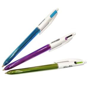 (Bic) 한정 빅 2색칼라 심머 볼펜 1.0mm 1자루(낱개) 2Color 랜덤 자재