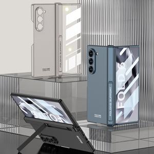 갤럭시 Z폴드6 폴더 전면 액정필름 풀커버 마그네틱 힌지 보호 접이식 거치대 슬림 하드 케이스