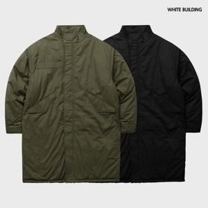 [하프클럽] 화이트빌딩 남자 오버핏 개파카 피쉬테일 롱 야상패딩
