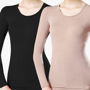 여성내복상의 발열내복 겨울 얇은 따뜻한 보온내의