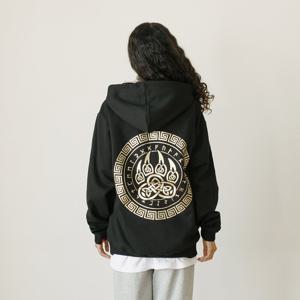 [당일발송/BEST 추천] 곰발문양 오버핏 후드티 후드 티셔츠 커플 빅사이즈 남녀공용 SID_5003 (6Color)