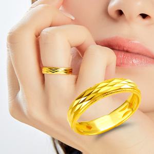 순금(3.75g) 스트림 컷팅 반지 24K-RG-1197