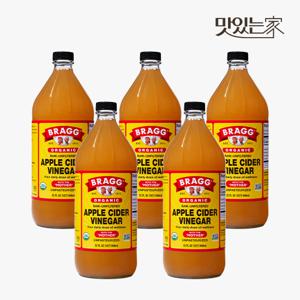 브래그 유기농 애사비 946ml  5병 애플사이다비니거 비네거 사과식초