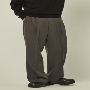 투턱 기모 와이드 슬랙스