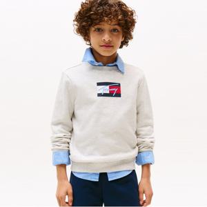 타미힐피거 [온라인단독] 스크립트 플래그 스웨트셔츠 (T42F6KKO160BT4P09)