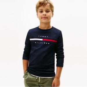 타미힐피거 [온라인단독] 플래그 립 인서트 티셔츠 (T42F6KKO170BT4DW5)