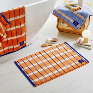 ETF 멀티 체크 타월발매트 ORANGE 45X65cm
