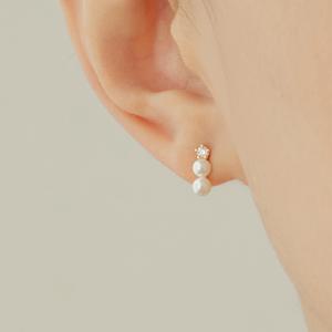 ][14K GOLD]SHINING DROP PEARL