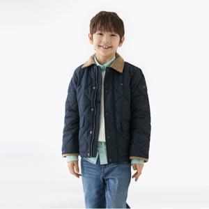 타미힐피거 콘트라스트 칼라 퀼팅 재킷 (T42F6QJC120BT2C1G)