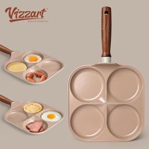 팬케이크 계란 호떡 캠핑 IH 인덕션겸용 4구 에그팬 예쁜프라이팬 집들이선물 미니팬