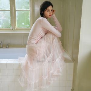 Cest_Fairy mesh banding skirt