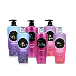 [롯데백화점][엘지생활건강]엘라스틴 실크리페어 퍼펙트 샤이닝 골드실크 샴푸/컨디셔너 550ml