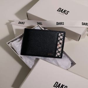 액세서리 [[25FW]] DBWA5F971BK [누적1위][반지갑][CLASSIC CHECK] 블랙 사피아노 하우스체크
