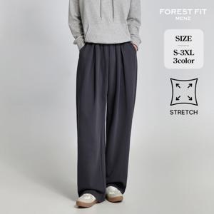 [브리치]  / 남성 밴딩 스판 핀턱 와이드 트레이닝 팬츠 (MP2512)