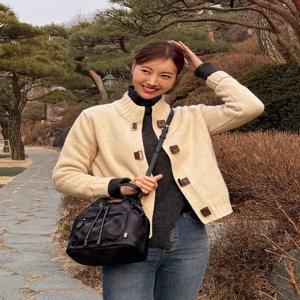 액세서리 DCBA5F936BK [MERCURY] 블랙 체크 버킷백 M