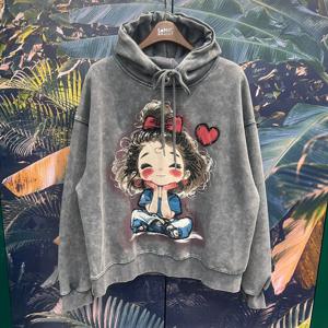 미소소녀스팽글나염후드티셔츠MM11TS00666_IC